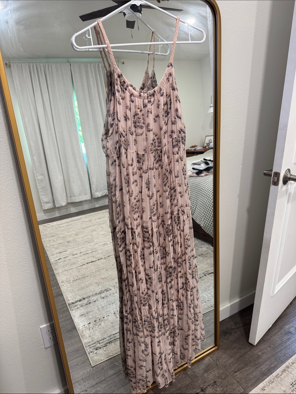 Sleeveless Pink Maxi Dress